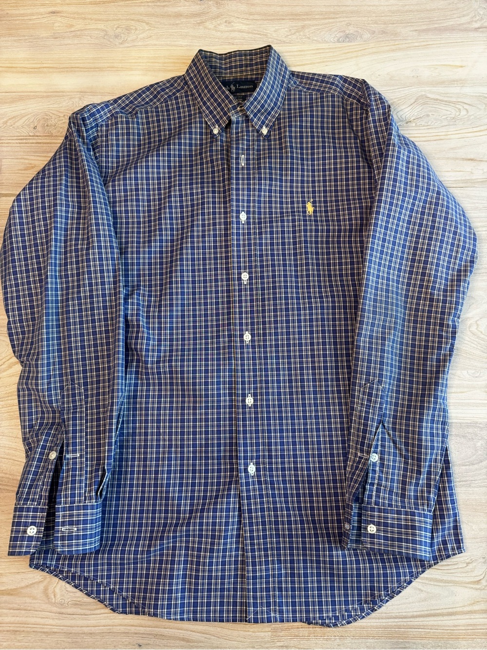 Polo by Ralph Lauren Blue & White Plaid Button-Down Shirt